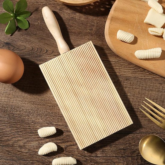 Gnocchi Houten Plank - Pastala Plank - Gnocchi Maker - Voor Eenvoudige Productie van Authentieke Thuisgemaakte Pasta en Boter - Keukenhulpmiddelen - Niet Plakkerig — afbeelding 5