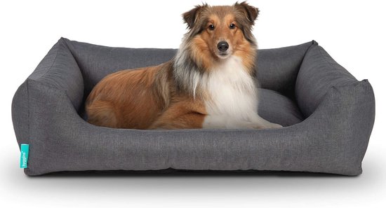 Navaris hondenslaapzak van zacht materiaal - Knusse slaapzak voor hond of kat - 90 x 70 cm - Wasbaar - Donkerblauw/grijs Navaris hondenslaapzak van zacht materiaal - Knusse slaapzak voor hond of kat - 90 x 70 cm - Wasbaar - Donkerblauw/grijs