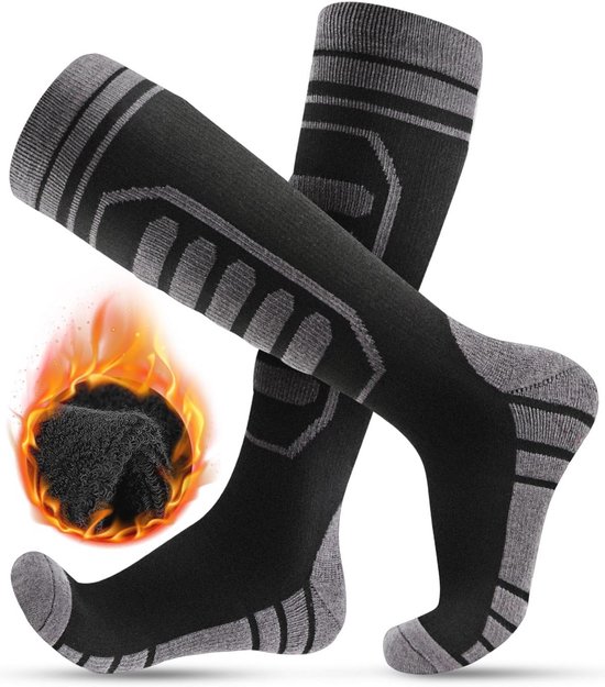 Chaussettes Hiver Powate – Pour Ski, Cyclisme, Sports D’hiver – Hommes Et Femmes, Modèle L02, Chaudes Et Respirantes