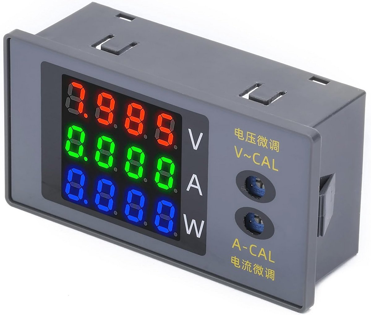 3-in-1 Stroommeter DC 0-100V 10A 1000W - Digitale Ampèremeter, Voltmeter, Vermogensmeter
