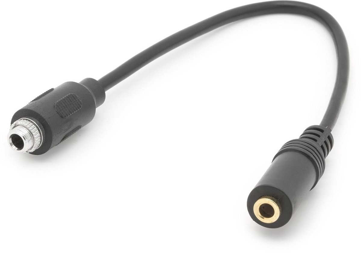 Verlengkabel 3,5 mm jack AUX inbouwbus - 20 cm audio verlengkabel voor auto en pc