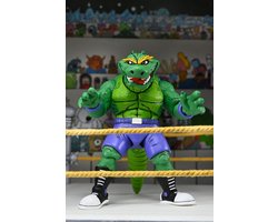 NECA Teenage Mutant Ninja Turtles (Archie Comics) Action Figure Stump Wrestling Leatherhead 18 cm Action Figuur