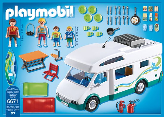 PLAYMOBIL Grote familie-camper - 6671