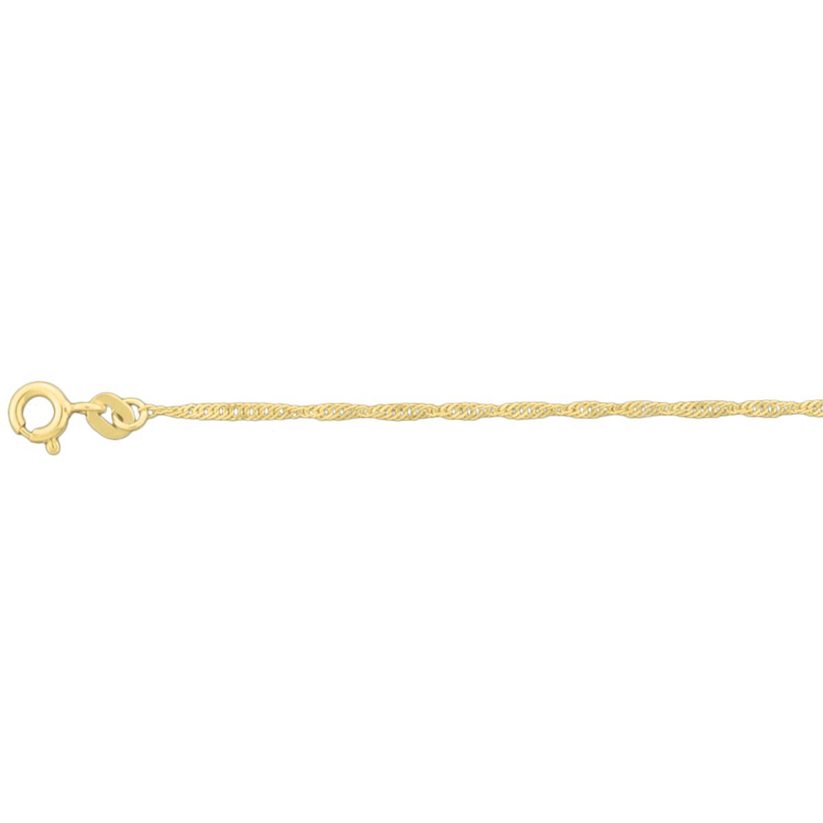 Enkelbandje singapore 1,4 mm 24 - 26 cm