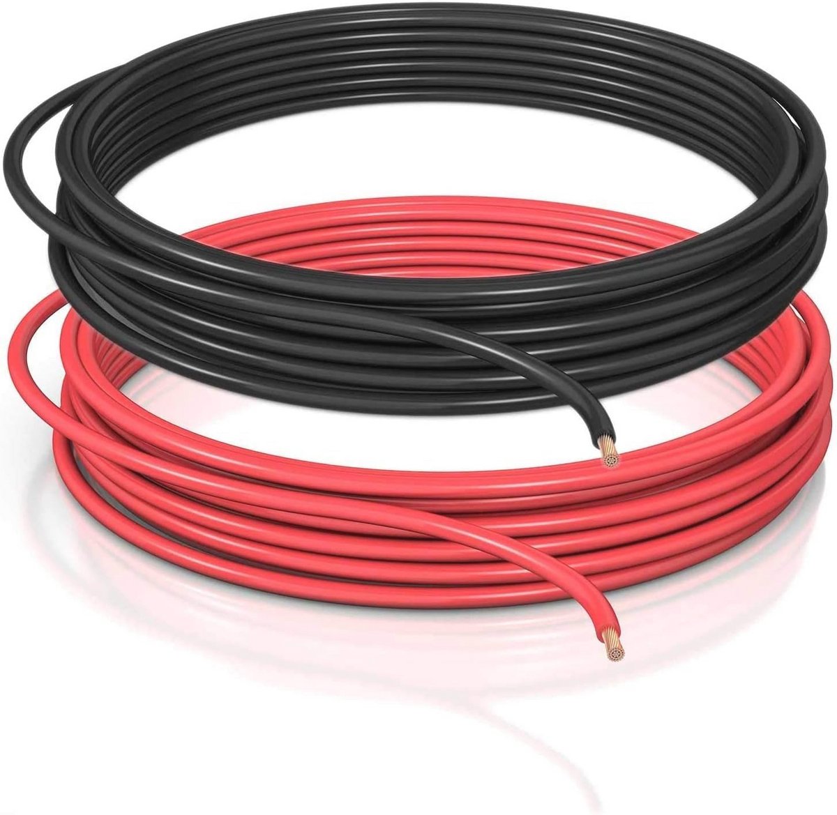 Voertuigkabel 4mm² - 5m - Autokabel met Rood/Zwart Set