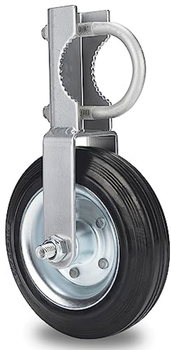 Steuntorwiel voor hekpoorten - 15,2 cm robuust metalen steunwiel voor zware belasting