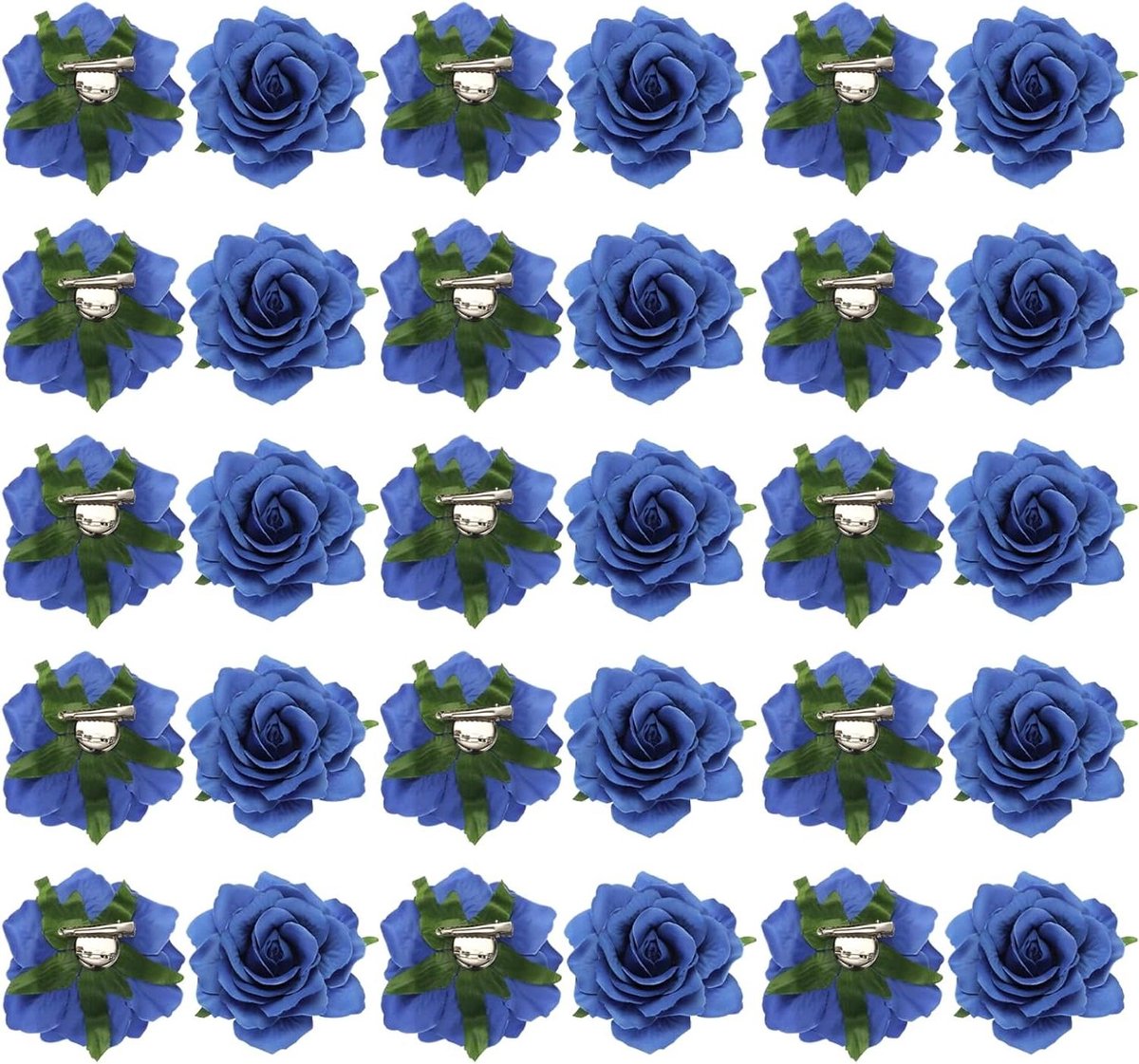 E-Ambar - Rozenbloesem Haarklemmen - Dames Haaraccessoires - Blauw - Set van 30