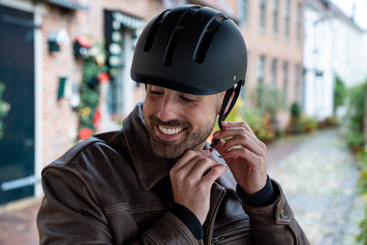 VINZ Vélo Fietshelm - EN1078 Goedgekeurd - Ebike / Elektrische Fiets Helm - Maat 54-61cm - Mat Zwart – foto 6