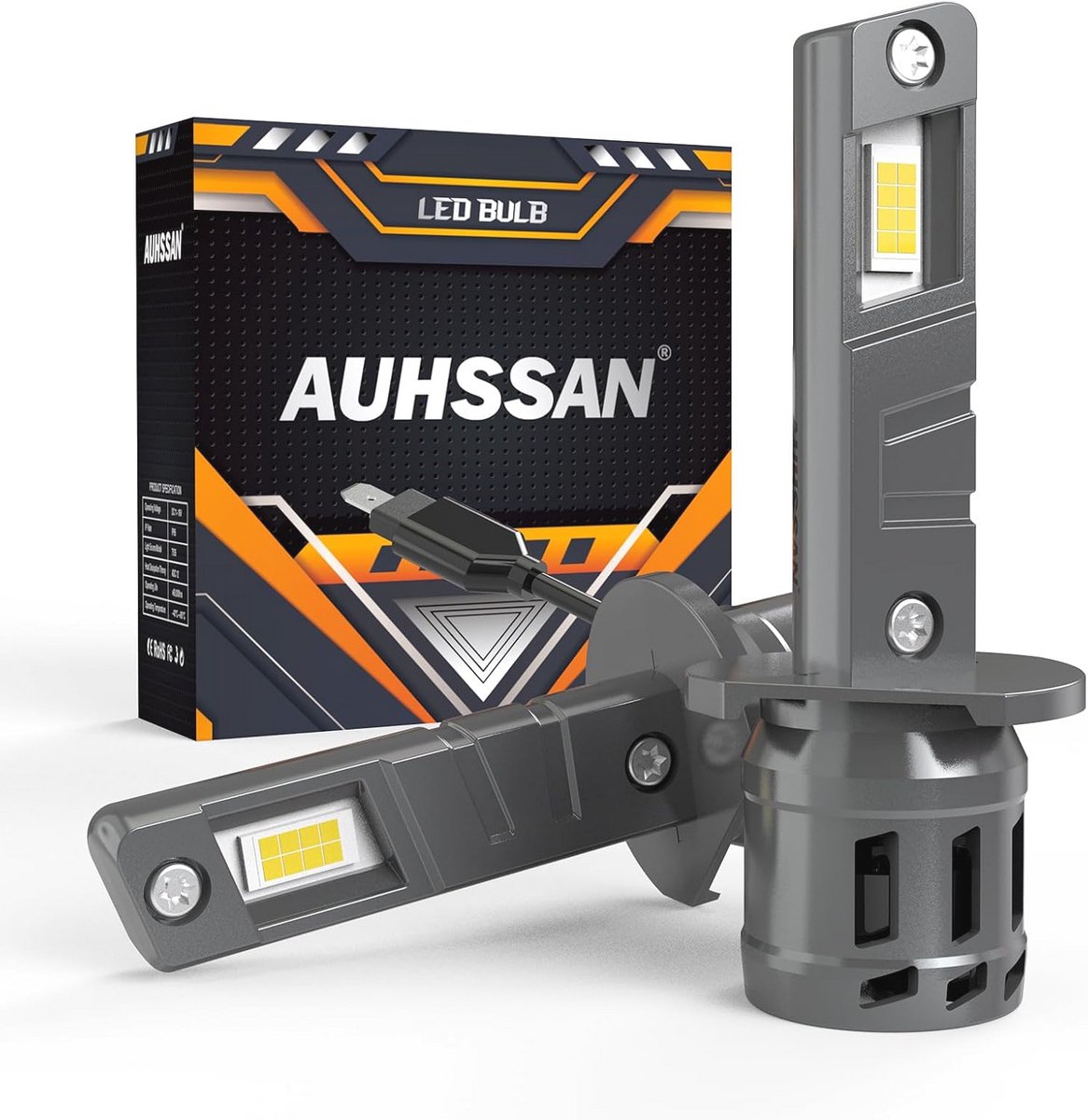 LED Autolampen 80 W, 16.000 lm, Koudwit, 500% Helderheid - Plug-and-Play Halogeen Vervanglampen (Set van 2)