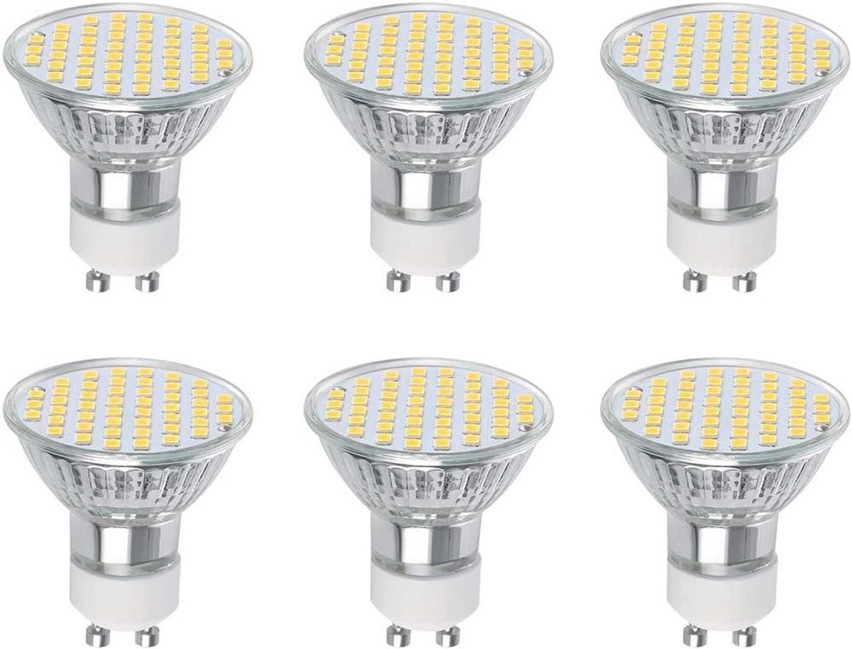 GU10 LED Lamp 6 stuks 3W Warm Wit 2700K