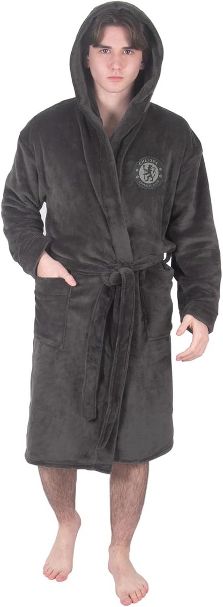 Fleece badjas met capuchon voor mannen - Officieel clubcadeau
