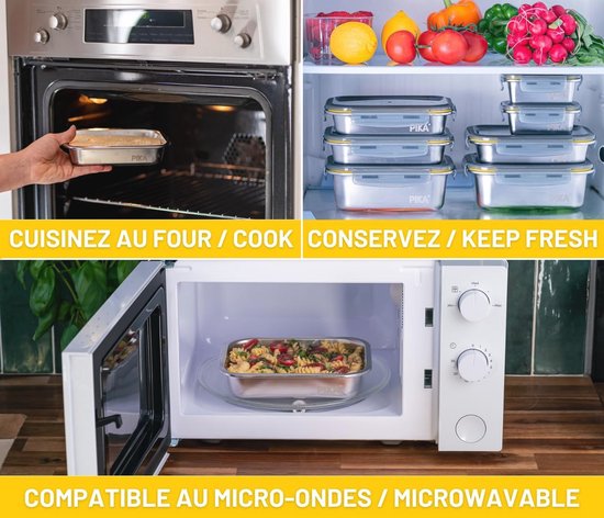 WK WARMCOOK Cuitisan - Set van 2 magnetronbestendige