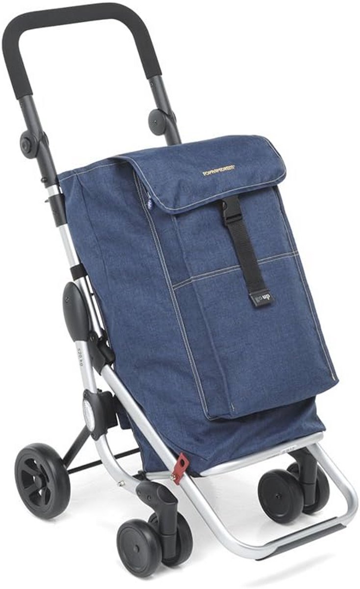 Ruime boodschappenroller met thermische tas