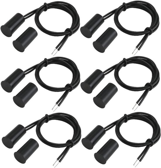 XYWHPGV NC Verzonken Bedrade Beveiliging Raam Deurcontact Sensor Alarm Magnetische Reed-schakelaar Wit RC-33 2 stuks(fc973 48aff ee1f8 159da 01ed5 7dc5b