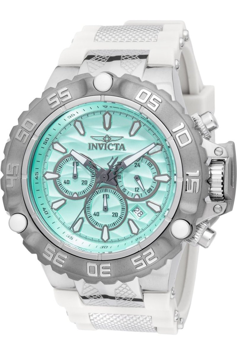 Invicta Subaqua - Poseidon 48557 Heren Horloge - Waterdicht - Analoog - Quartz Uurwerk - Roestvrij Staal met blauwe Wijzerplaat - 55mm