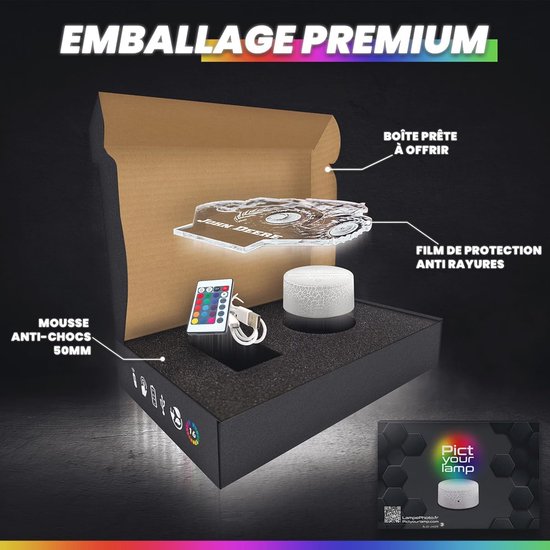 3D-lamp met logo You Tube, nachtlampje met touchscreen, led- illusie, 3D-hologram-effect, cadeau-idee voor Kerstmis, verjaardag, jongens en meisjes, kinderkamer of volwassenen TOP