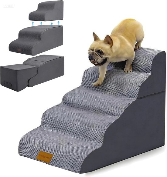 Hondenhelling Van Hout – 26° Helling, Antislip, Draagbaar, Voor Bed En Bank, Binnen En Buiten