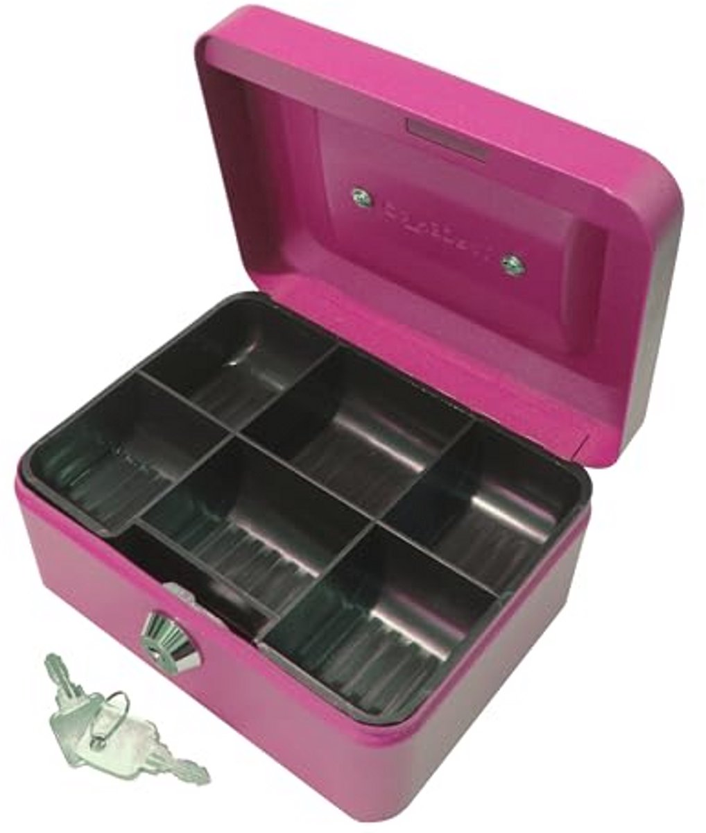 Geldcassette Roze 15,24 cm