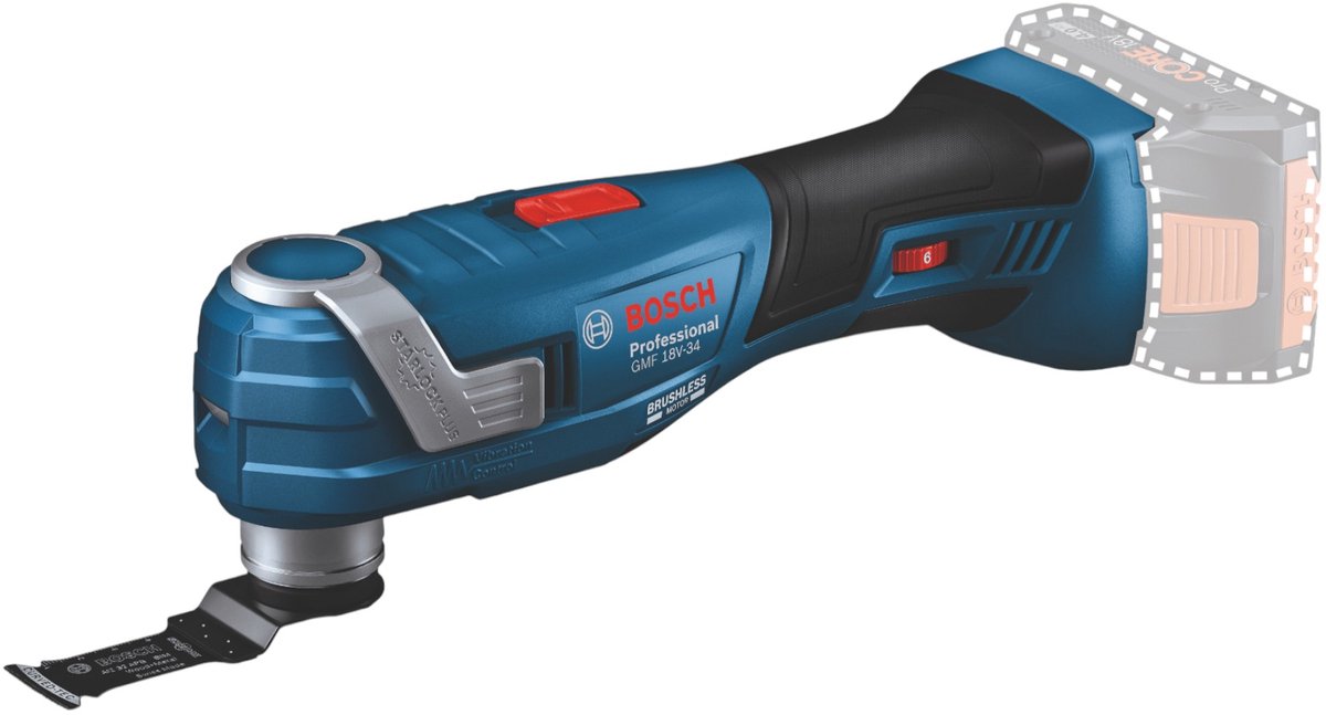 Bosch Professional GOP 18V-34 Accu multitool 18V Basic Body in L-Boxx - 06018G2000 thumbnail 6