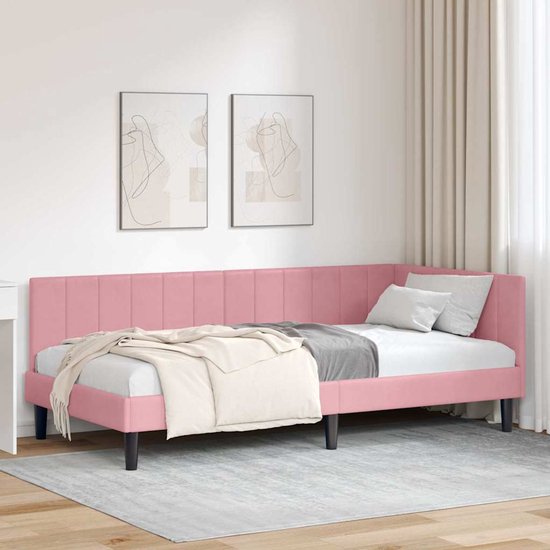 Gestoffeerd Bed 160/140 × 200 cm met RGB LED Verlichting, USB
