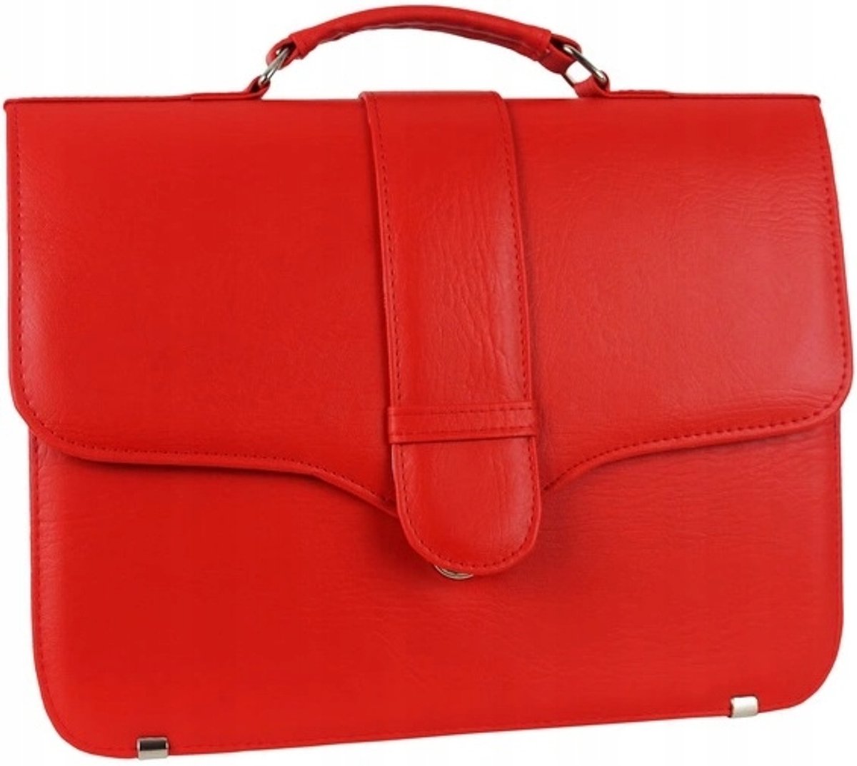 Unisex Aktetas Laptoptas Documententas Leerlook - Rood