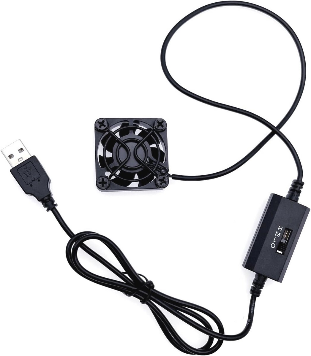 USB 5V Koelventilator 40mm met 3 Snelheden voor Computers, Printers en TV Boxen