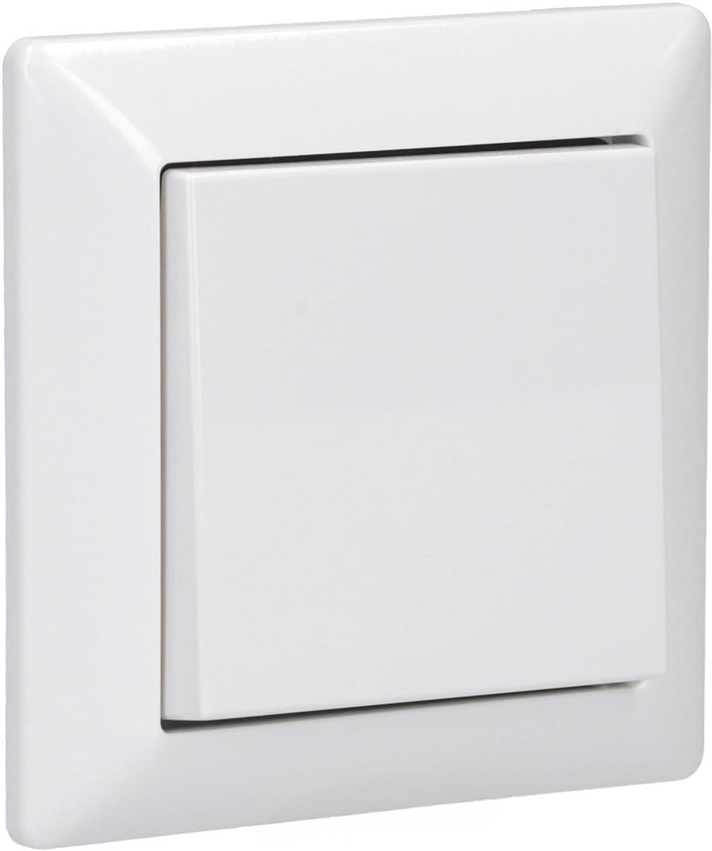 Draadloze wandzender set 2 kanalen met NFC-module en 1-voudig frame in alpine wit