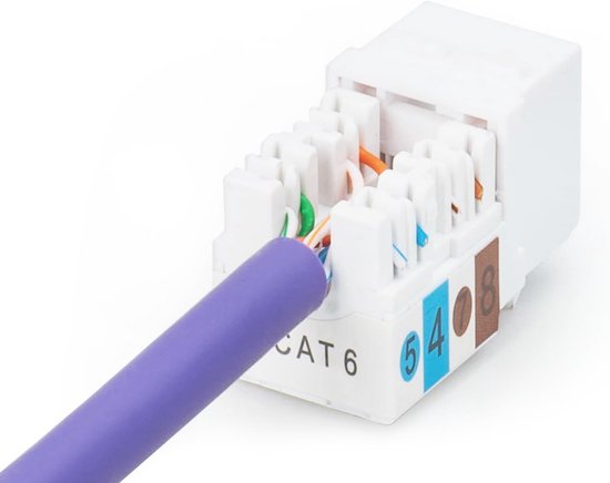 Cat 6 Keystone-module Onafgeschermd - 250 MHz - RJ45 - Montage zonder ...