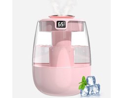 Stille Luchtbevochtiger met USB Display - 1L, 2 Nevelmodi, Nachtlampje en Geschikt voor Kantoor en Kinderkamer