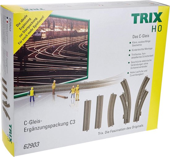 Model Bouw Rails Aanvullende set C 3 - H0 spoor rails en wissels voor modelbouw | bol