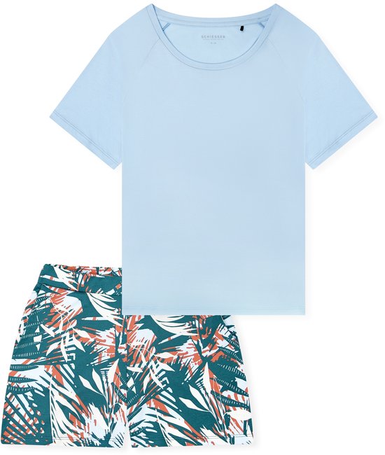 SCHIESSER Mix Relax loungebroek kort, dames bermuda modal zwart