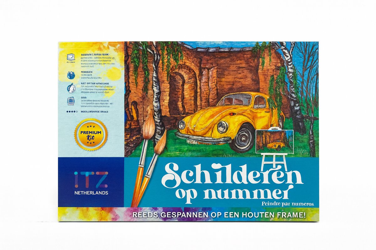 Protsvetnoy Paint by Numbers | Yellow Car - ME1056E