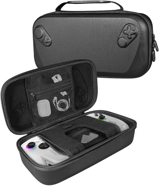 YONO Case geschikt voor ASUS ROG Xbox Ally X - Beschermhoes - Hoesje met Opbergvak voor Games en Accessoires - Zwart