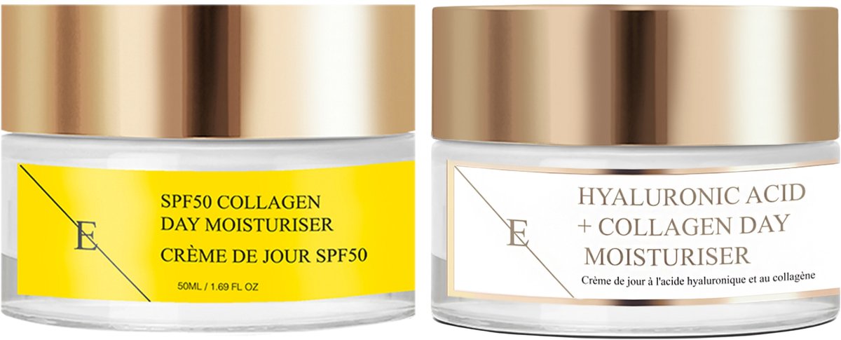 ErthSkin London SPF50+ Hyaluron Dagcrème Set