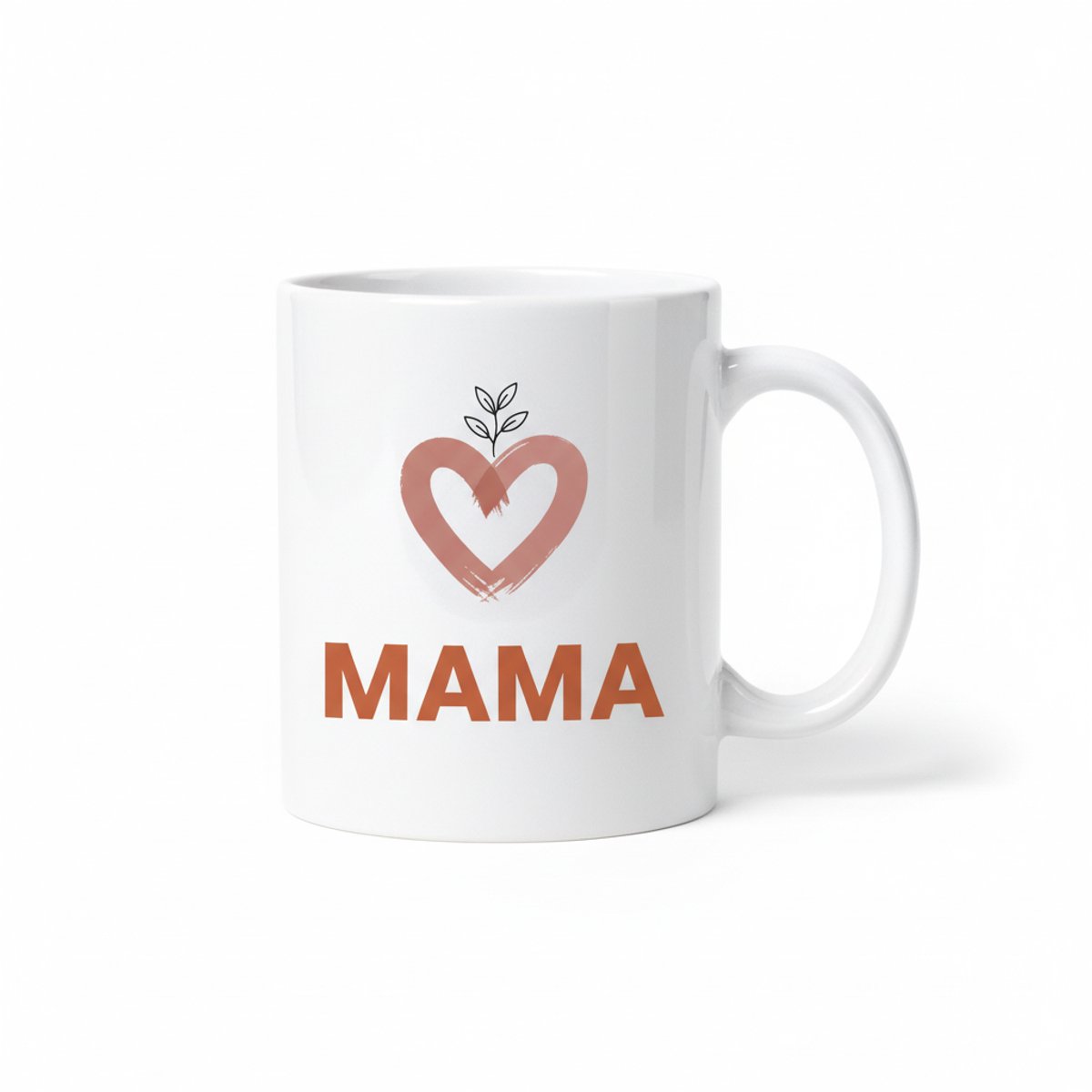 Mama Hart Mok – Leuke Moederdag Koffiemok 330 ml – Cadeau voor Mama