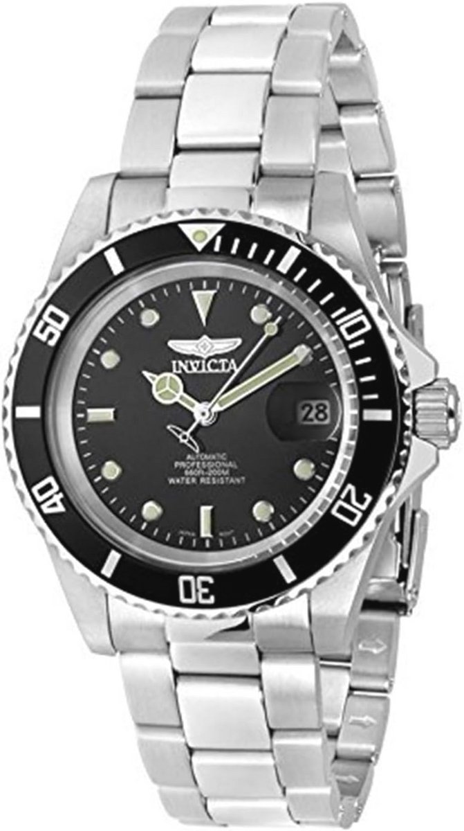 Invicta Pro Diver Heren Quartz horloge van roestvrij staal