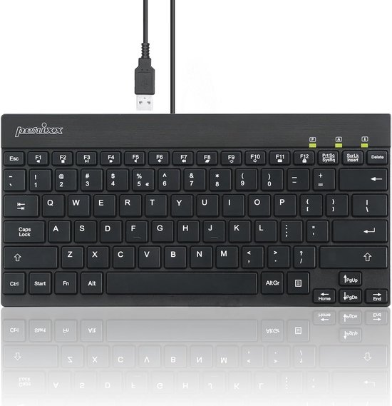 Compact QWERTY Mini-toetsenbord met USB-aansluiting | bol