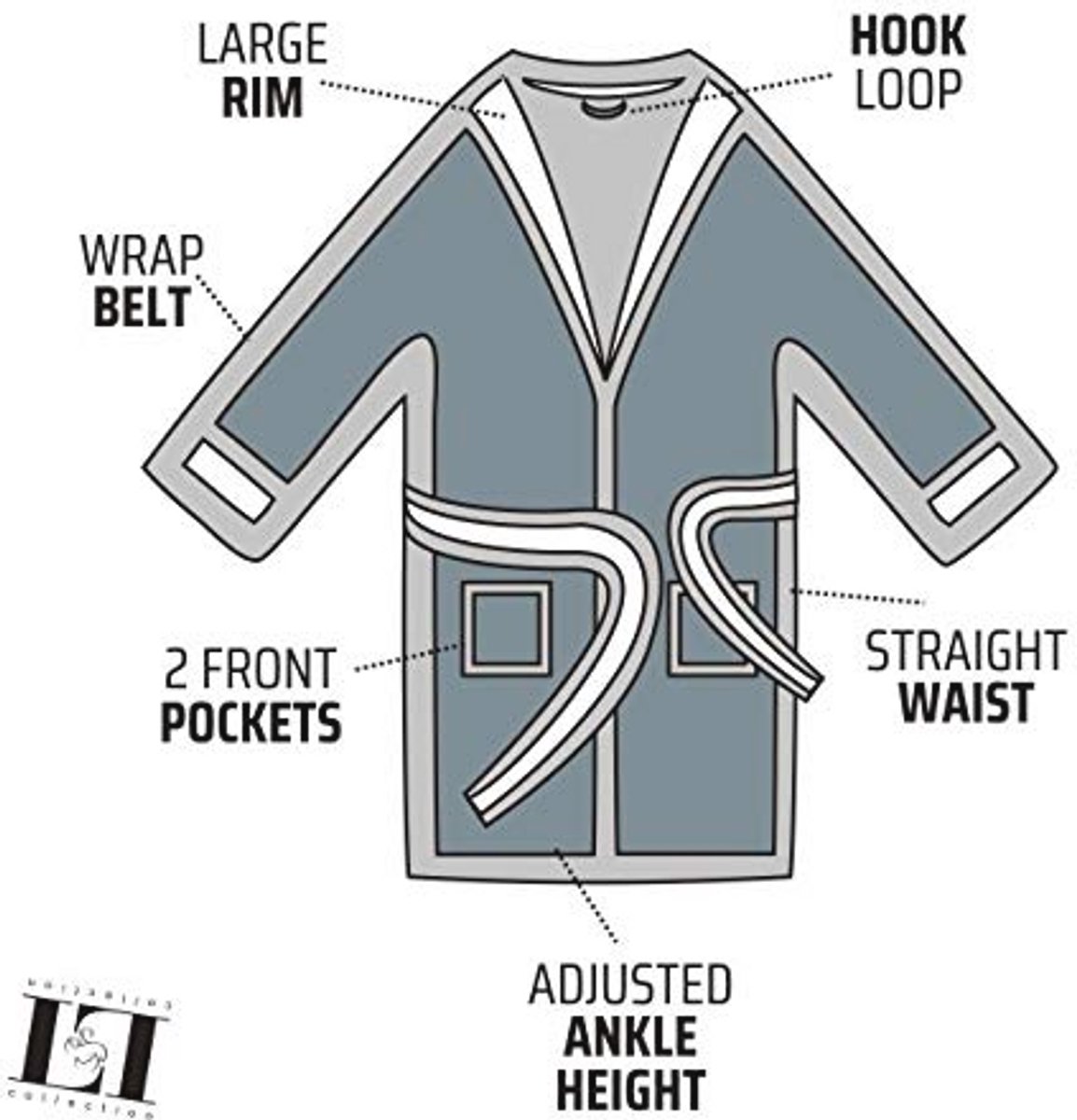 Luxe fleece badjas voor heren - comfortabele ochtendjas van hoge kwaliteit
