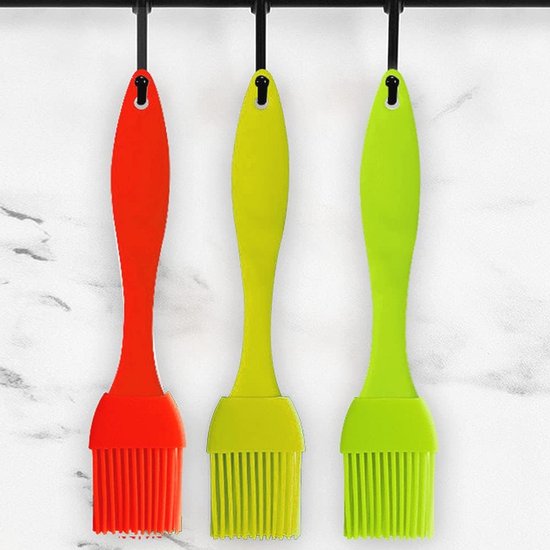 3 Pcs Pastry Brushes Natural Bristle Brush Baking Brush BBQ Brush Oil