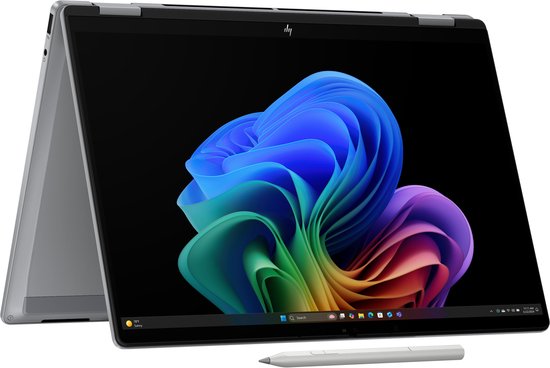 "HP OmniBook X FlipNGAI 14-fk0975nd Copilot+ PC AMD Ryzen AI 7 350 Hybride (2-in-1) 35,6 cm (14"") Touchscreen 3K 16 GB LPDDR5x-SDRAM 1 TB SSD Wi-Fi 6E (802.11ax) Windows 11 Home Zilver" - HP - Hoofdafbeelding