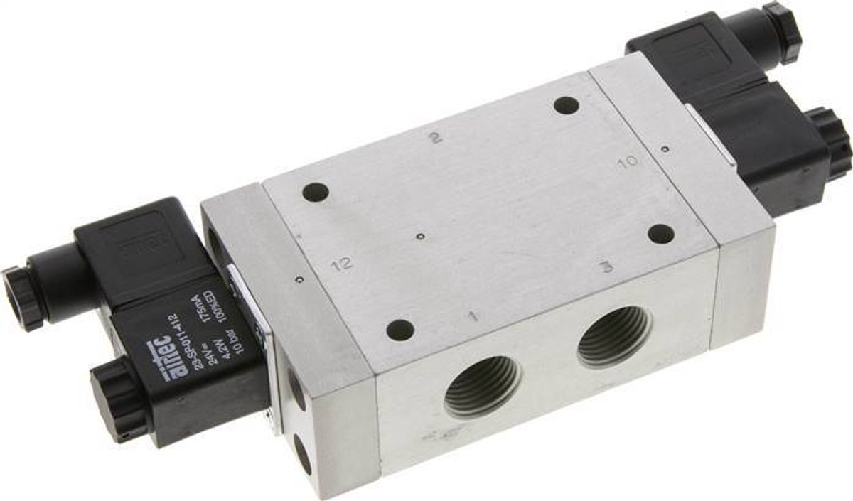 3/2 G1/2'' Bi-Stabiel Magneetventiel 24V DC 1-10bar/14-140psi Airtec - V2RRM