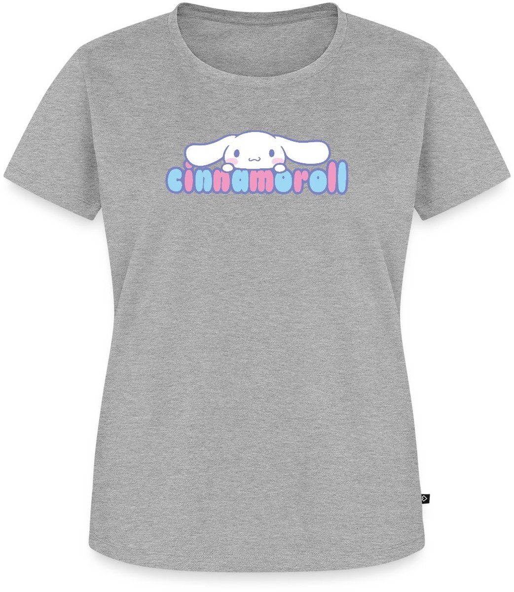 Cinnamoroll Gluurt Over De Letters Premium T Shirt Dames