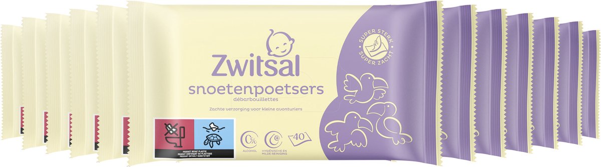 24x Zwitsal Kids Snoetenpoetsers 40 Stuks
