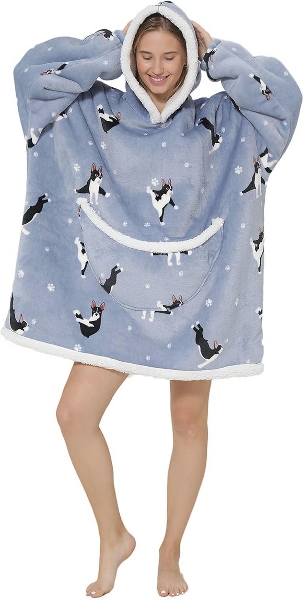 Comfortabele Oversized Deken Hoodie voor Volwassen Unisex