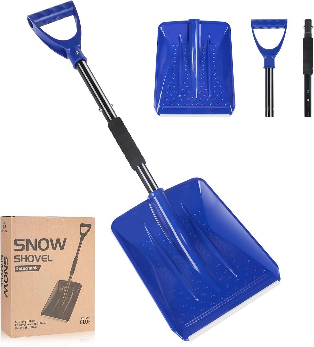 Lichtgewicht Aluminium Sneeuwschuiver voor Kinderen en Volwassenen - Ergonomisch en Draagbaar
