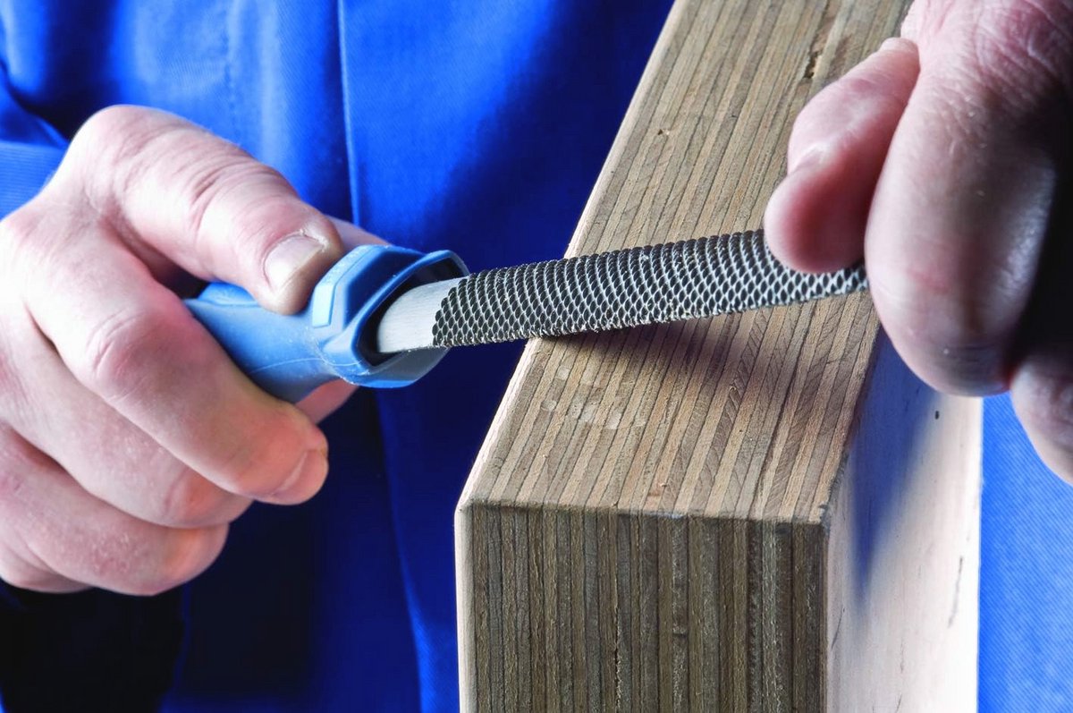 Halfronde houten raspen 250 mm voor universele bewerking en afwerking