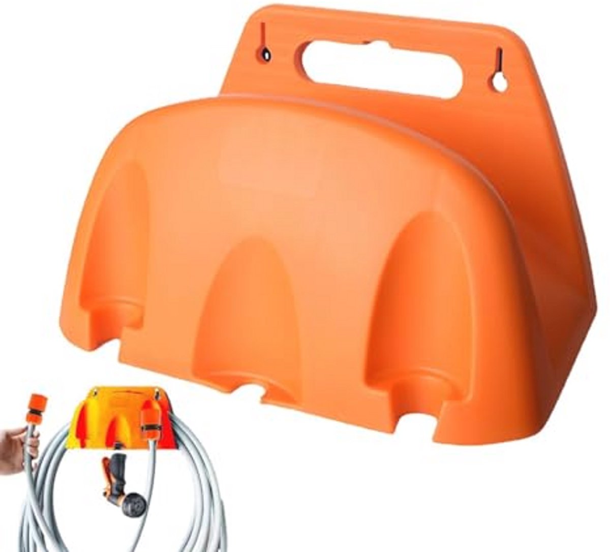 Zware Tuinslanghouder voor Wandmontage – Duurzame Waterslanghouder voor Buitentuin