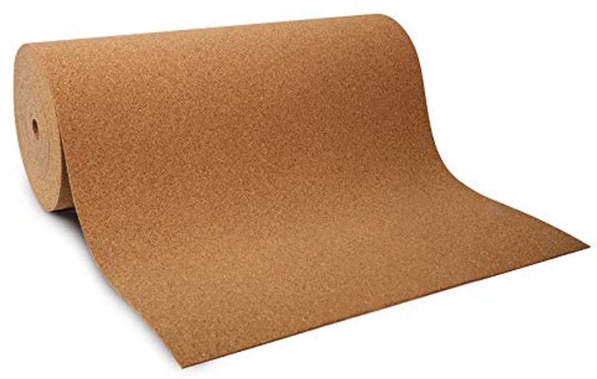 Kurkplaat per meter | Geluids- en warmte-isolerend | Schokabsorberend | 100 x 200 cm | Dikte 5 mm