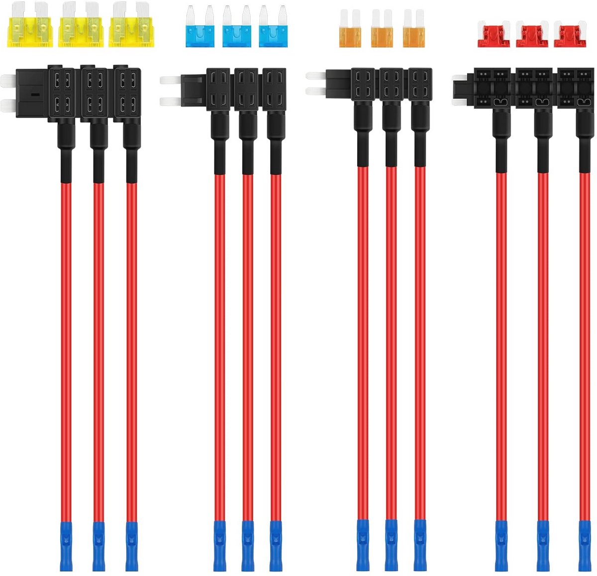 Stroomdief Beveiliging voor Auto, Vrachtwagen en Boot – 12 Stuks Verschillende Types voor 12V/24V