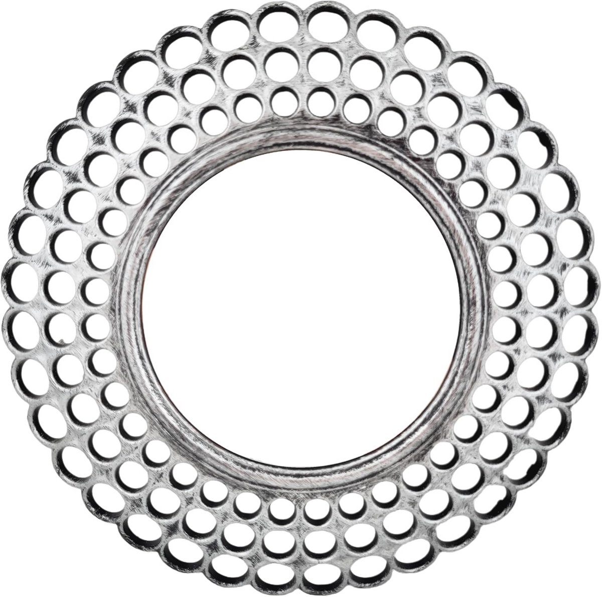 Decoratieve wandspiegels set van 3 - Rond barok design, 26 cm, in goud of zilver